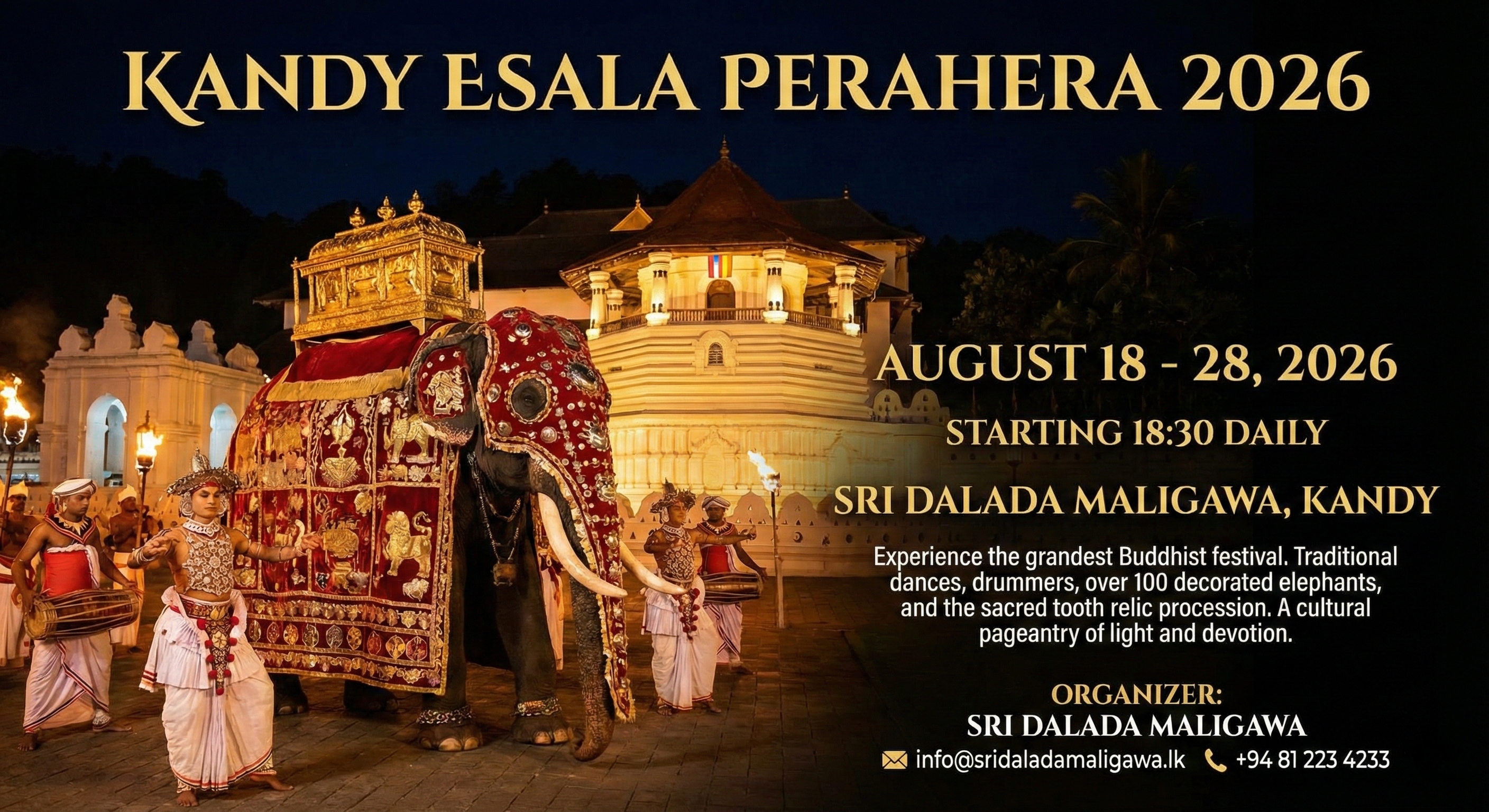 Kandy Esala Perahera 2026